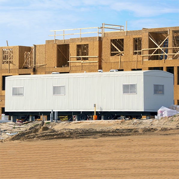 our construction trailers come equipped with heating and cooling systems for comfort in all weather conditions